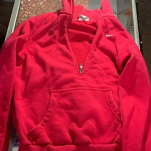 Nike Hot Pink Half Zip Sweater